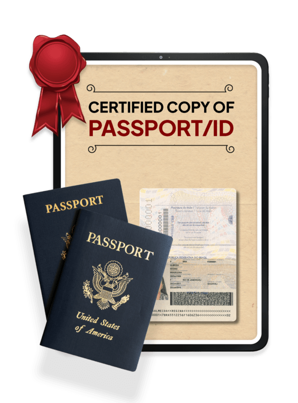 Certified copy of Passport/ID NotaryPublic24