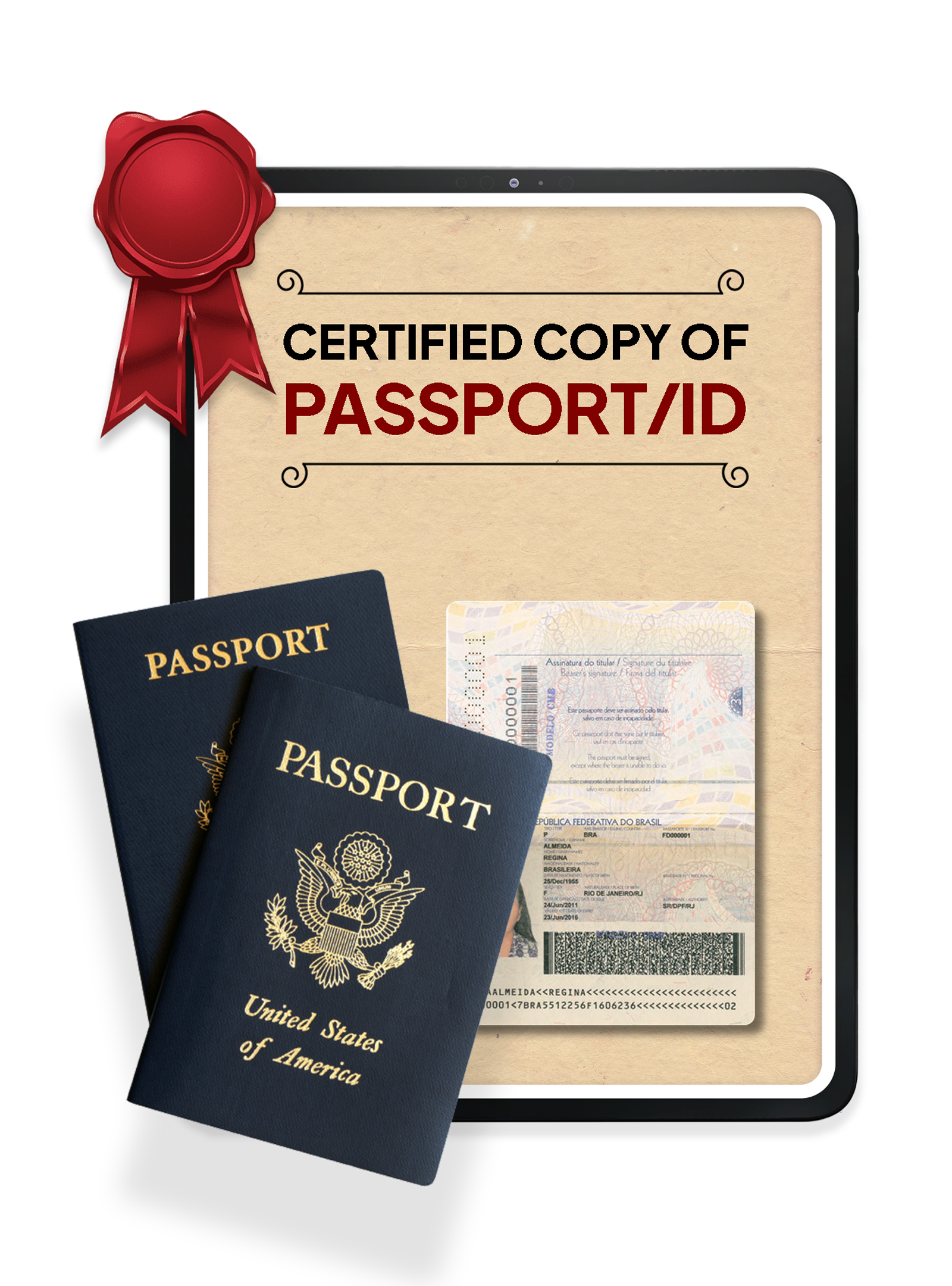 Certified copy of Passport/ID