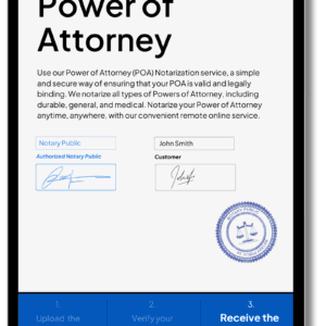 Notarielle Beglaubigung einer Vollmacht