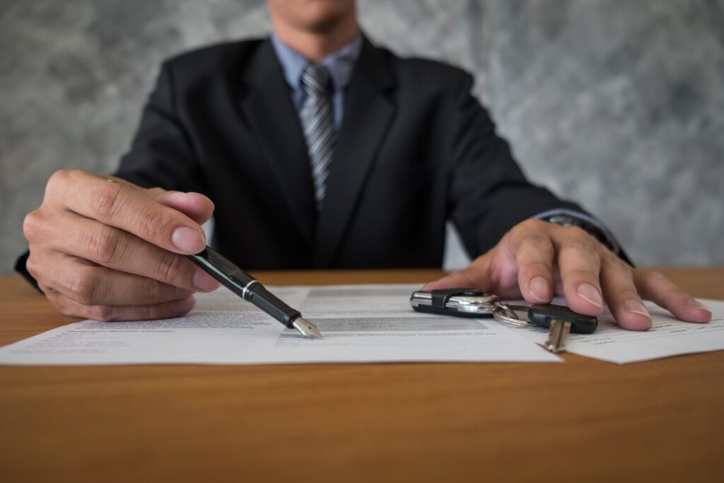 notary to sell a car