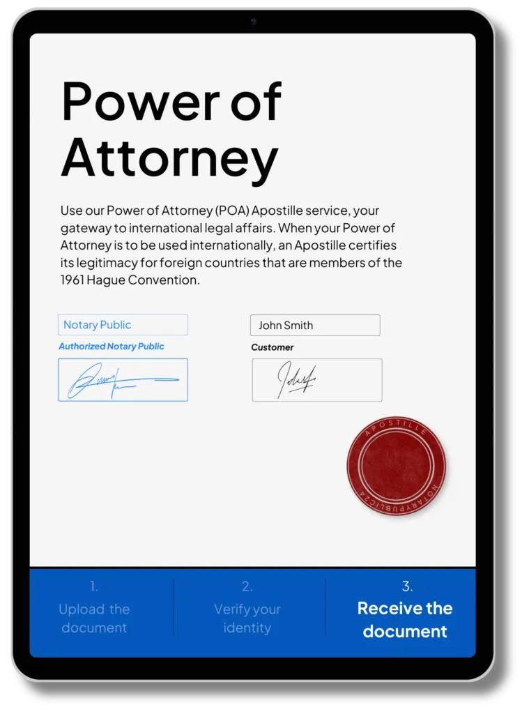 Power of Attorney Apostille