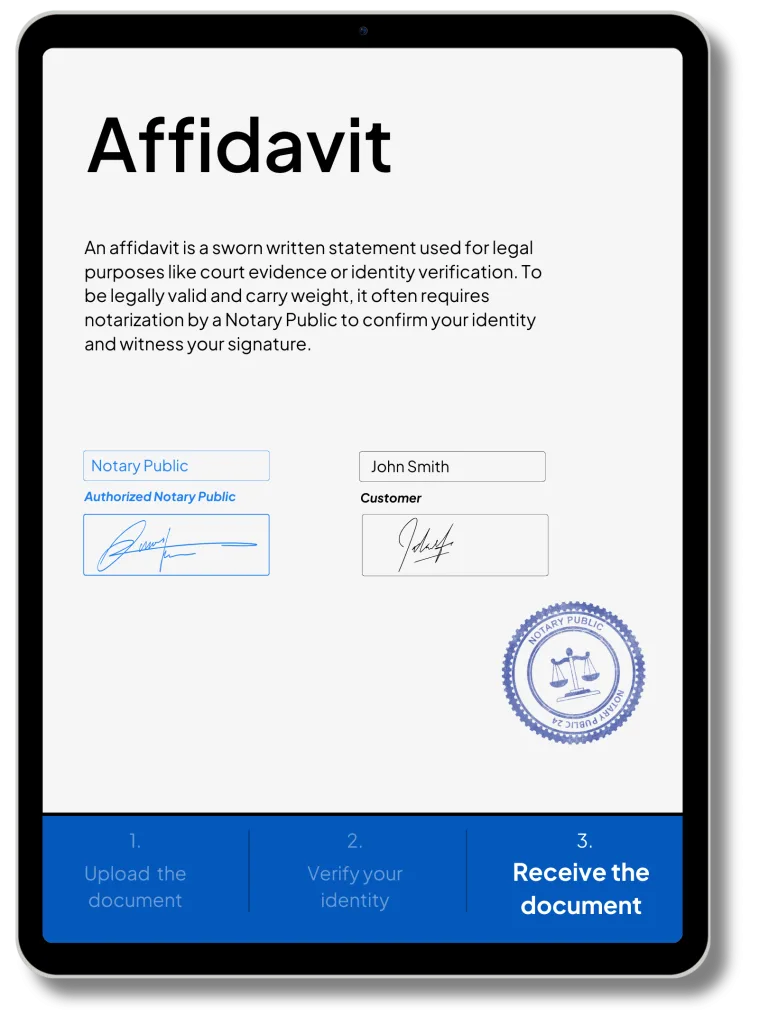 Affidavit Notarization
