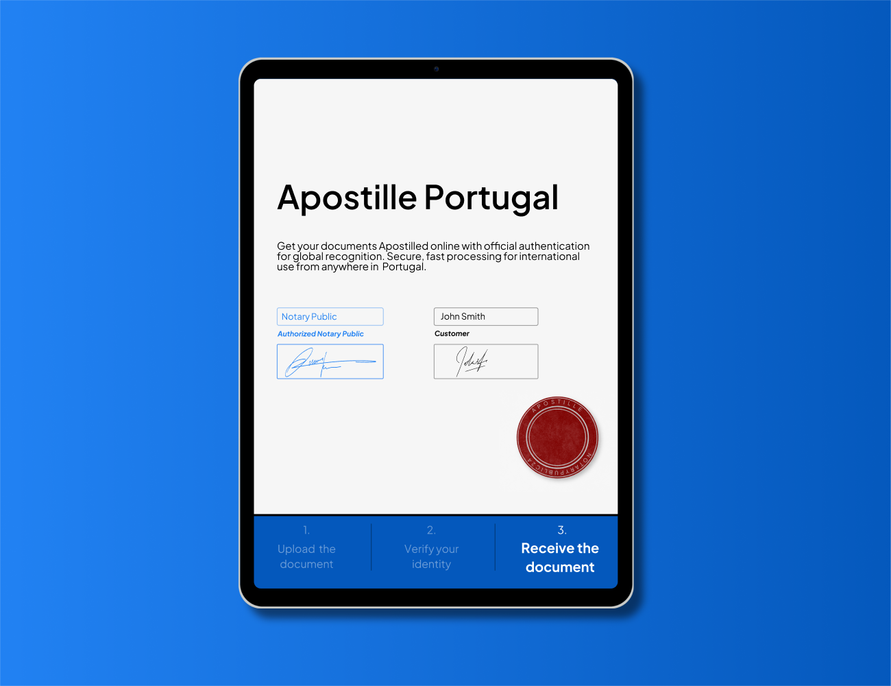 Apostille Portugal online with NotaryPublic24 – official Hague Apostille document legalization for international use