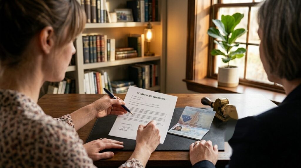 A notarized letter is a signed statement verified by a Notary Public like NotaryPublic24