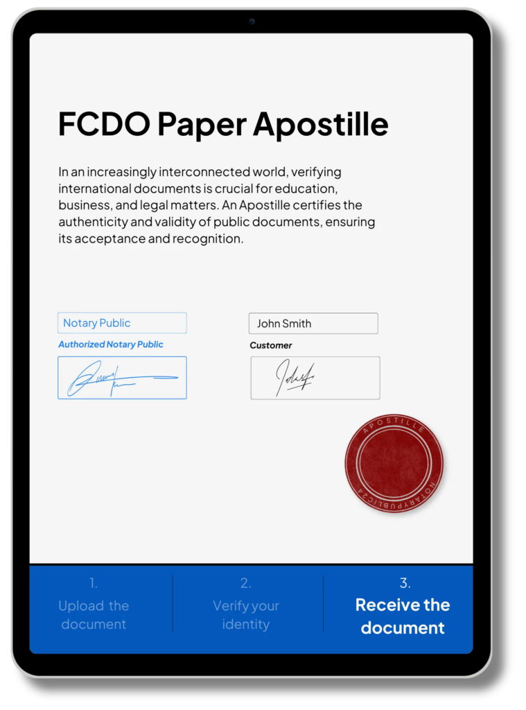 UK Paper Apostille (FCDO)