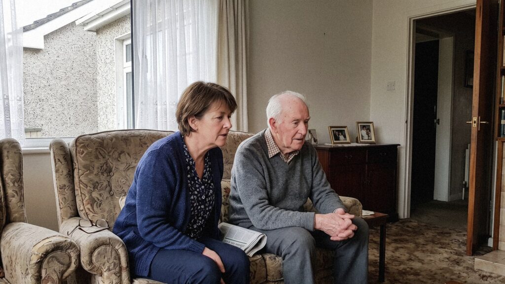 Enduring Power of Attorney in Ireland: How It Works 3 Enduring power of attorney in Ireland – daughter and father planning at home, notarized and apostilled by NotaryPublic24